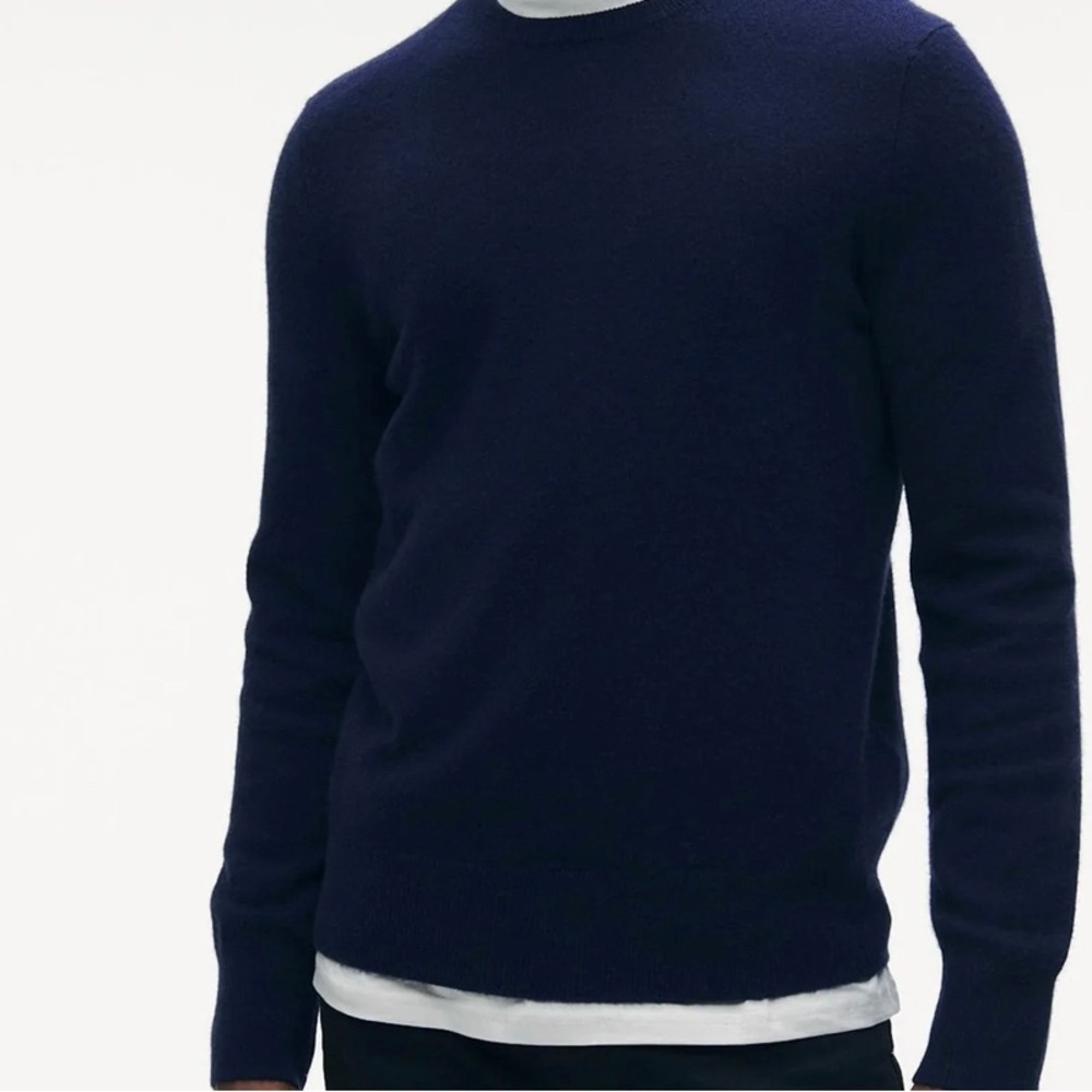 Organic cashmere, 100%, navy blue